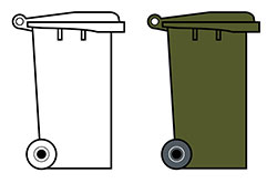 wheely bin